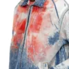 d-krap-fse Jacka i devoré-denim med logotyp d-krap-fse Jacka i devoré-denim med logotyp