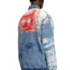 d-krap-fse Jacka i devoré-denim med logotyp d-krap-fse Jacka i devoré-denim med logotyp