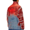 d-krap-fse Jacka i devoré-denim med logotyp d-krap-fse Jacka i devoré-denim med logotyp