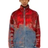 d-krap-fse Jacka i devoré-denim med logotyp d-krap-fse Jacka i devoré-denim med logotyp
