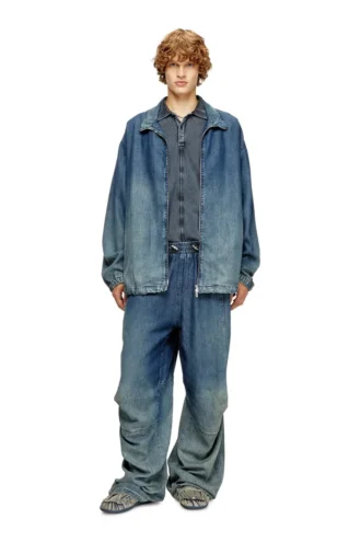 d-krap-s6 Jacka med dragkedja i mjuk denim