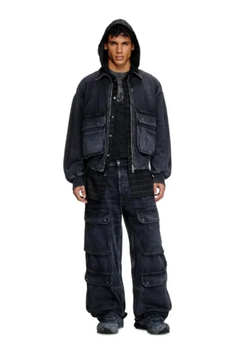 d-kurz Jacka i batavia-vävd denim