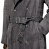 d-matthew-s Trenchcoat i mönstrat denim d-matthew-s Trenchcoat i mönstrat denim