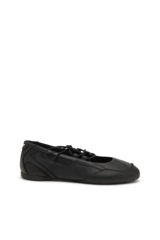 d-mile ballerina snörning w D-Mile-Snörningsballerinaskor i läder och mesh d-mile ballerina snörning w D-Mile-Snörningsballerinaskor i läder och mesh