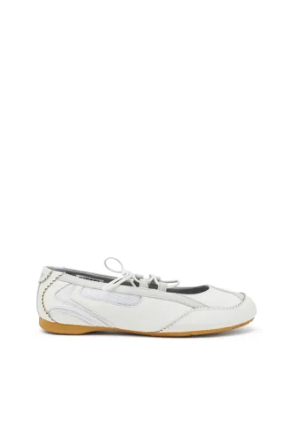d-mile ballerina snörning w D-Mile-Snörningsballerinaskor i läder och mesh d-mile ballerina snörning w D-Mile-Snörningsballerinaskor i läder och mesh