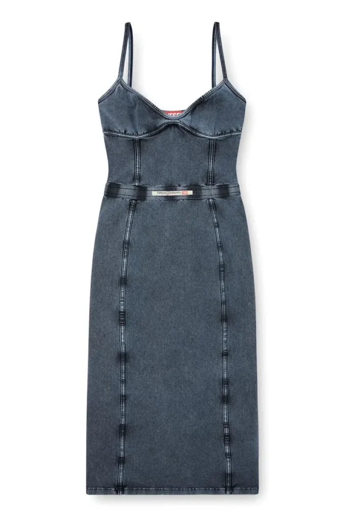 d-ony Midiklänning i jersey med denimlook d-ony Midiklänning i jersey med denimlook