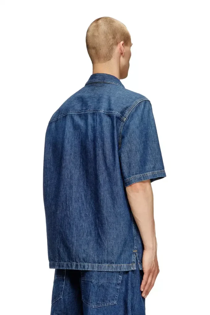 d-paroshort Bowling skjorta i denim d-paroshort Bowling skjorta i denim