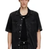 d-paroshort Bowlingskjorta i Tencel-denim d-paroshort Bowlingskjorta i Tencel-denim