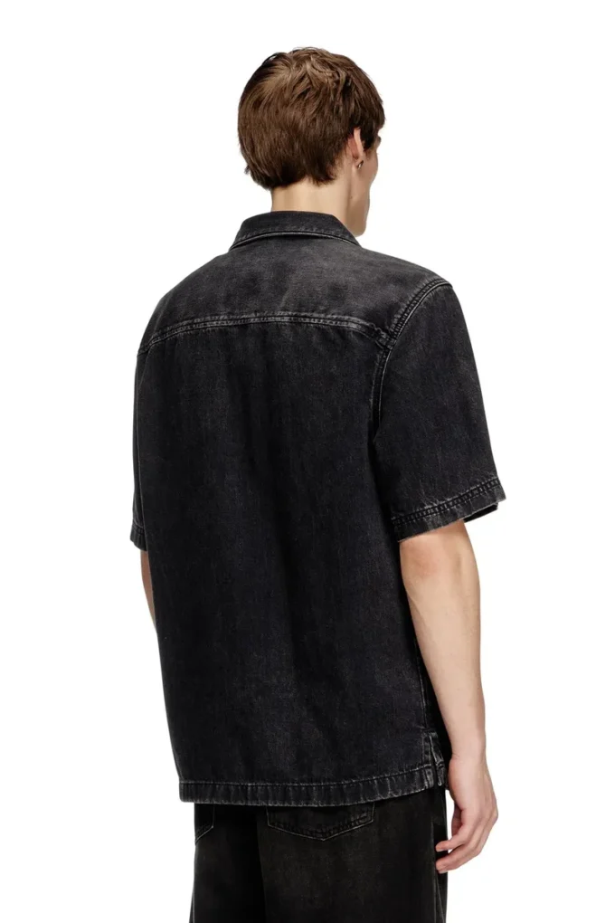 d-paroshort Bowlingskjorta i Tencel-denim d-paroshort Bowlingskjorta i Tencel-denim