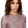 d-polyna Lycra-klänning med bouclé-tryck d-polyna Lycra-klänning med bouclé-tryck
