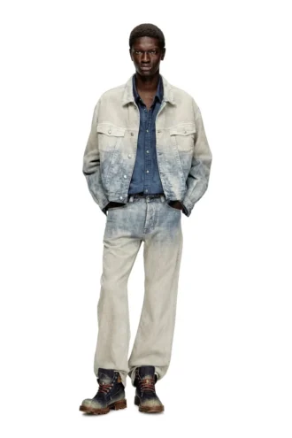 d-ranger Truckerjacka i Prince of Wales-jacquarddenim