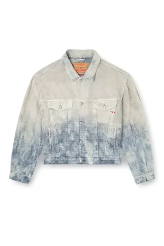 d-ranger Truckerjacka i Prince of Wales-jacquarddenim