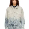 d-ranger Truckerjacka i Prince of Wales-jacquarddenim d-ranger Truckerjacka i Prince of Wales-jacquarddenim