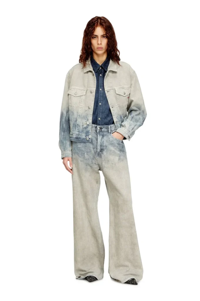 d-ranger Truckerjacka i Prince of Wales-jacquarddenim d-ranger Truckerjacka i Prince of Wales-jacquarddenim