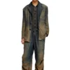 d-reg-s Blazer i flytande nyanserad denim d-reg-s Blazer i flytande nyanserad denim