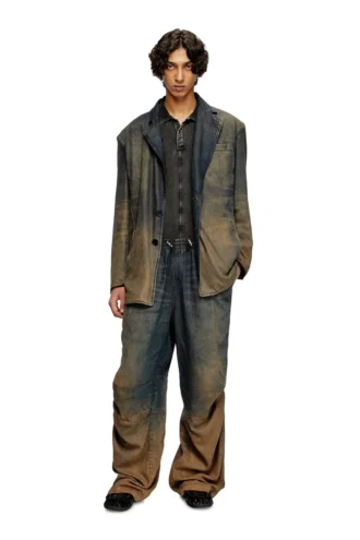 d-reg-s Blazer i flytande nyanserad denim