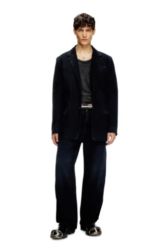 d-reger-d Blazer i lättbehandlad denim