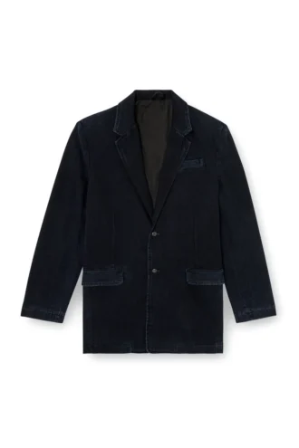 d-reger-d Blazer i lättbehandlad denim