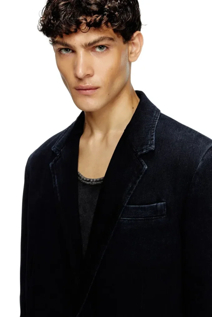 d-reger-d Blazer i lättbehandlad denim d-reger-d Blazer i lättbehandlad denim