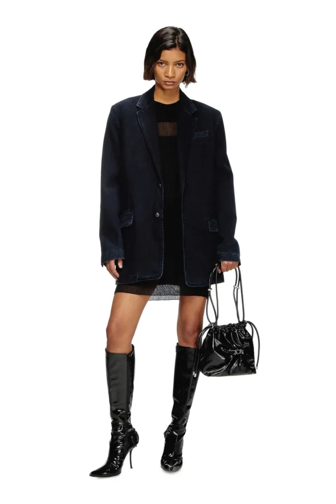 d-reger-d Blazer i lättbehandlad denim d-reger-d Blazer i lättbehandlad denim