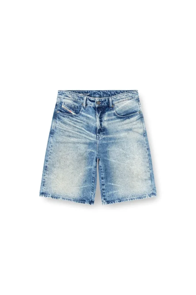 d-rixford-s Jeansshorts med textutskrift