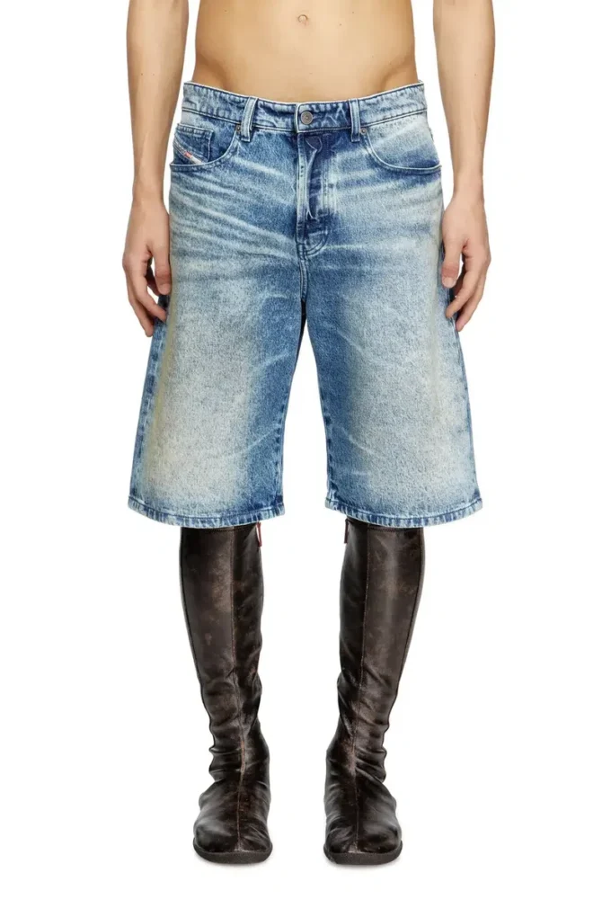 d-rixford-s Jeansshorts med textutskrift