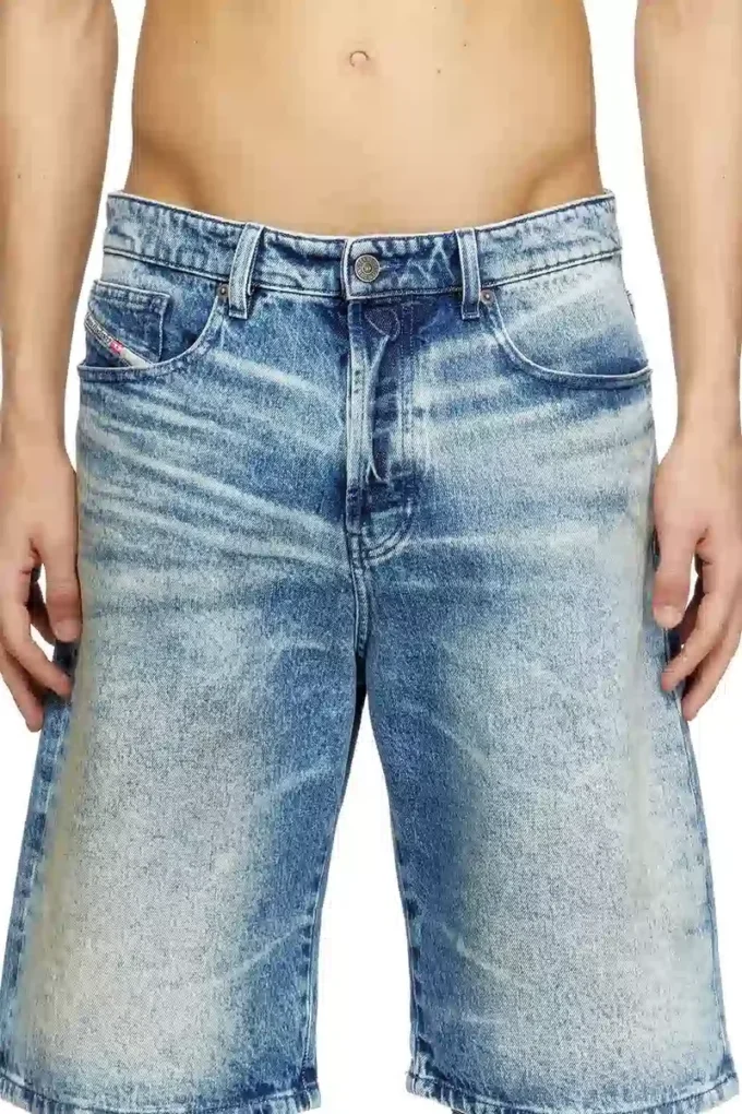 d-rixford-s Jeansshorts med textutskrift