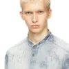 d-simp-fsh Skjorta i slitna honeycomb-denim d-simp-fsh Skjorta i slitna honeycomb-denim
