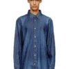 d-simply Denimskjorta med broderad logotyp d-simply Denimskjorta med broderad logotyp