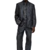 d-simply-fse Denimskjorta med craquelé-beläggning d-simply-fse Denimskjorta med craquelé-beläggning