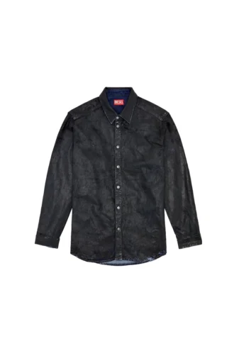 d-simply-fse Denimskjorta med craquelé-beläggning