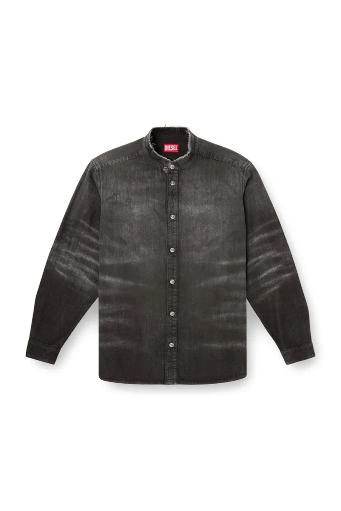 d-simply-fsh Skjorta i slitna honeycomb-denim d-simply-fsh Skjorta i slitna honeycomb-denim