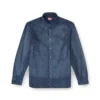 d-simply-s13 Skjorta i flytande Prince of Wales-denim
