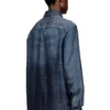 d-simply-s13 Skjorta i flytande Prince of Wales-denim