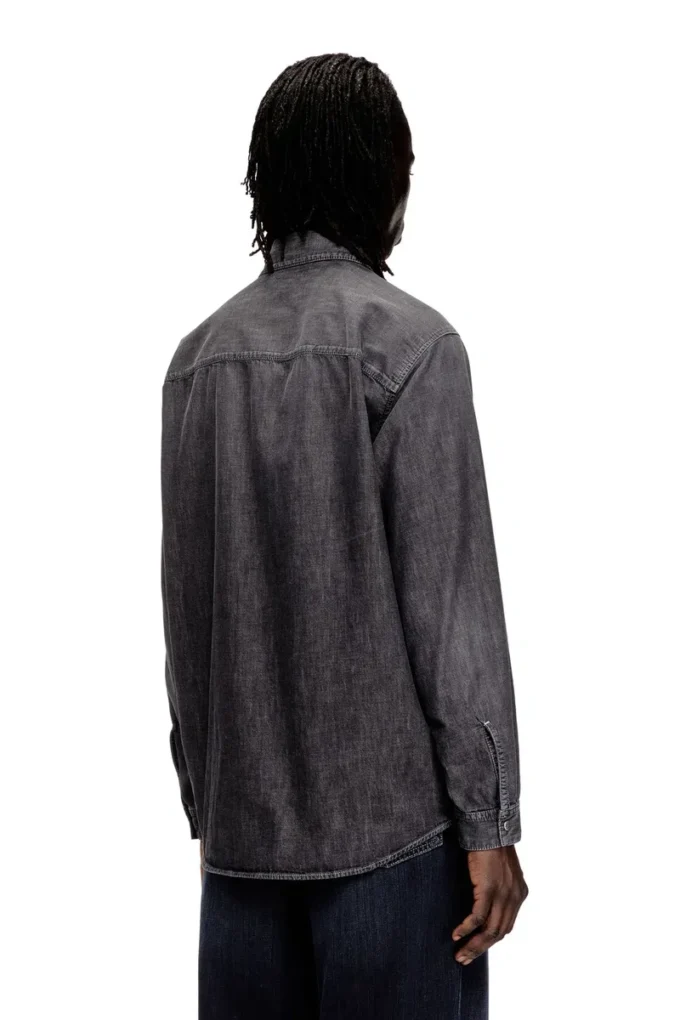 d-simply-s15 Jeansskjorta med broderat emblem