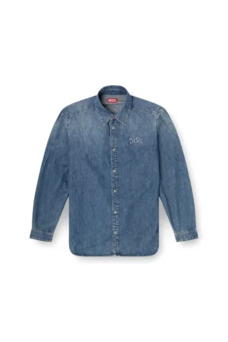 d-simply-s15 Jeansskjorta med broderi på ryggen