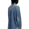 d-simply-s15 Jeansskjorta med broderi på ryggen
