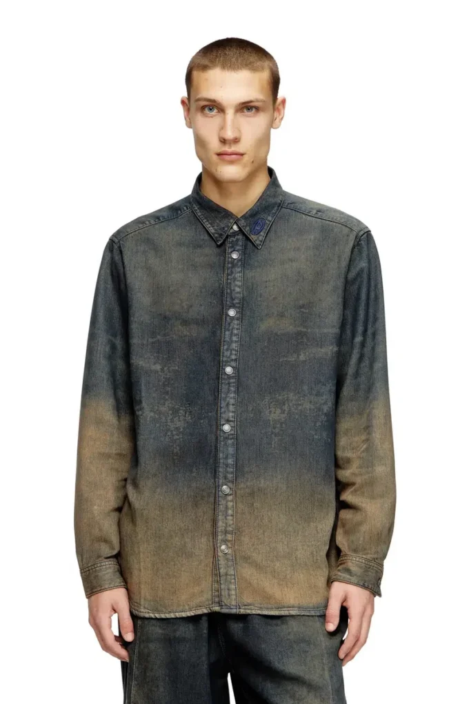 d-simply-s8 Skjorta i flytande nyanserad denim