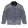 d-stack-u-l Denimjacka i utility-stil med kontrasterande krage d-stack-u-l Denimjacka i utility-stil med kontrasterande krage