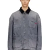d-stack-u-l Denimjacka i utility-stil med kontrasterande krage d-stack-u-l Denimjacka i utility-stil med kontrasterande krage