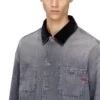 d-stack-u-l Denimjacka i utility-stil med kontrasterande krage d-stack-u-l Denimjacka i utility-stil med kontrasterande krage