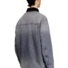 d-stack-u-l Denimjacka i utility-stil med kontrasterande krage d-stack-u-l Denimjacka i utility-stil med kontrasterande krage