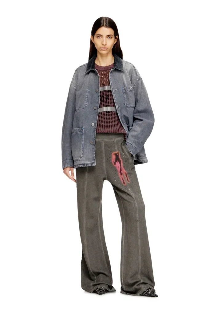 d-stack-u-l Denimjacka i utility-stil med kontrasterande krage d-stack-u-l Denimjacka i utility-stil med kontrasterande krage