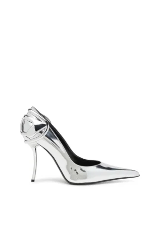 d-ten&half p D-Ten&Half-Metallic pumps med böjd klack