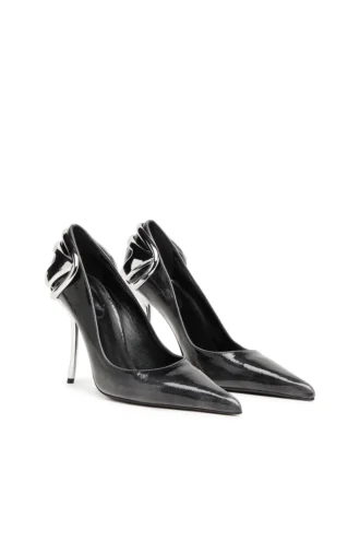 d-ten&half p D-Ten&Half-Pumps i lackat pull-up-läder