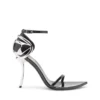 d-ten&half sandal D-Ten&Half-Stilettosandaler i lackläder och satin d-ten&half sandal D-Ten&Half-Stilettosandaler i lackläder och satin