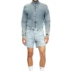 d-tenni-s Shorts i marmorerad denim d-tenni-s Shorts i marmorerad denim