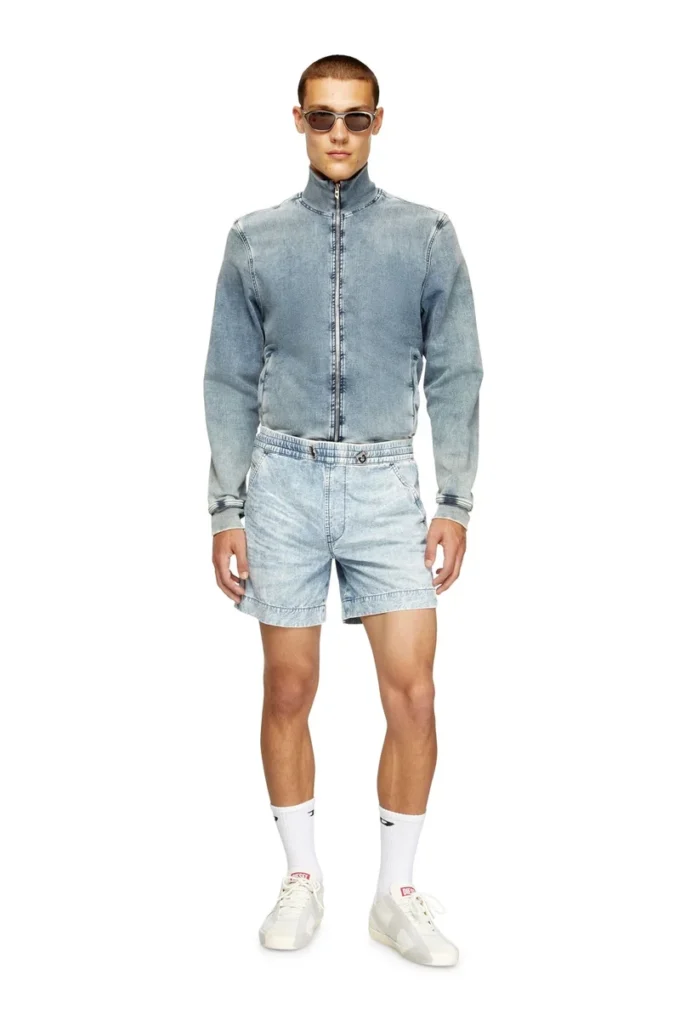d-tenni-s Shorts i marmorerad denim d-tenni-s Shorts i marmorerad denim