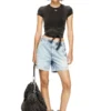 d-tenni-s Shorts i marmorerad denim d-tenni-s Shorts i marmorerad denim