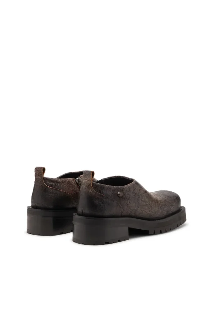 d-texan clog D-Texan-Zipped skor i slitet mocka med krackelerad effekt d-texan clog D-Texan-Zipped skor i slitet mocka med krackelerad effekt